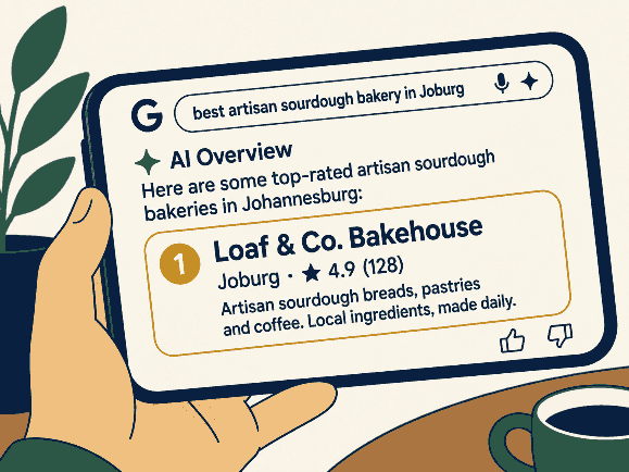 Google AI Overview names a Northern Joburg small business as the recommended local provider
